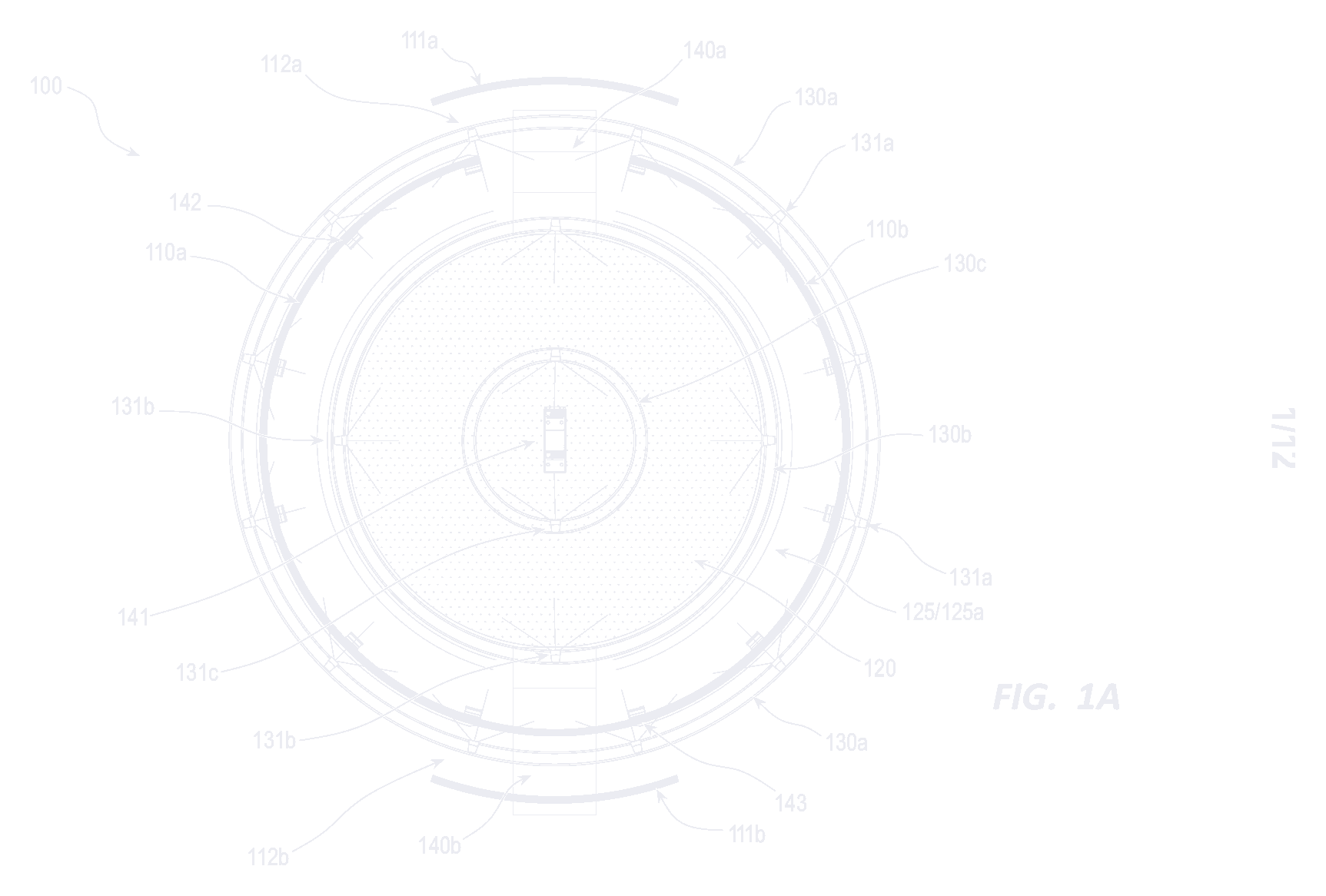 Patent drawing of the 360-degree interactive studio.